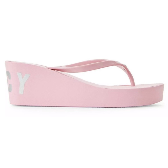JUICY BY JUICY COUTURE Naomi Wedge PINK Sandals - Picture 6 of 9